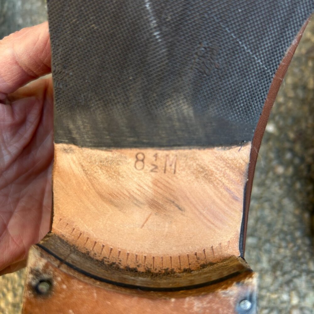 Johnston & Murphy Italian Made Two Tone Brown Dress Shoes Oxfords Size 8.5 M - Picture 9 of 12